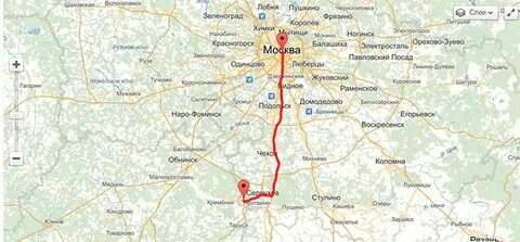 Протвино маршрут