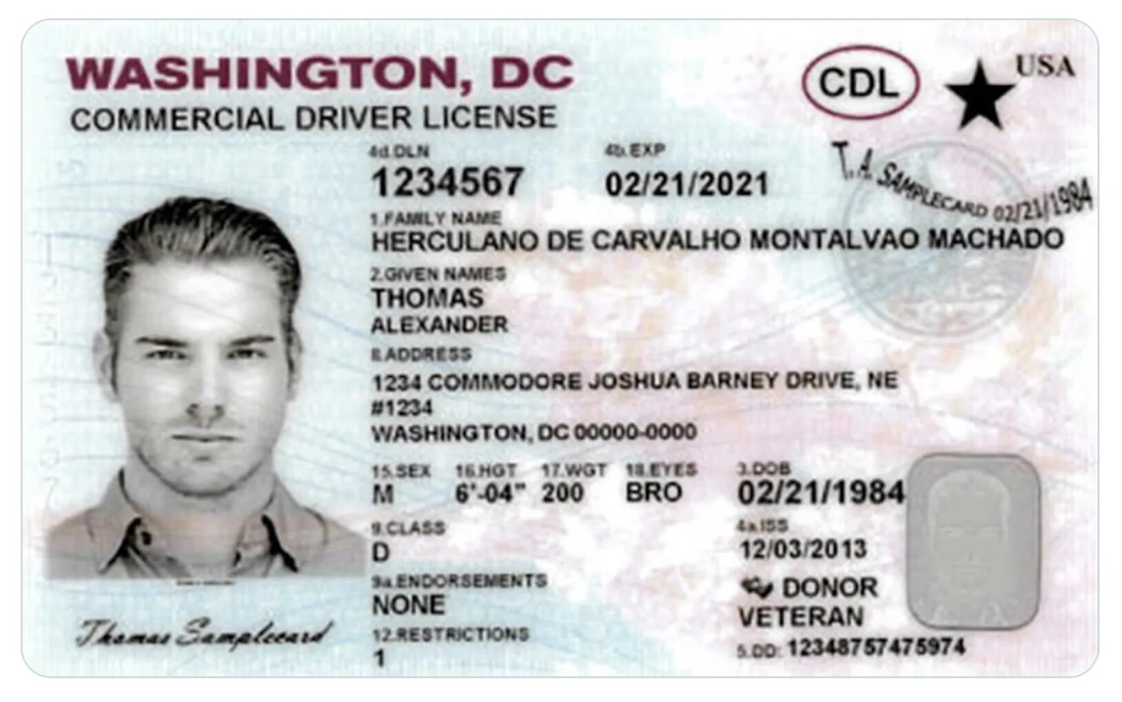 Commercial license. CDL Driver License. Commercial Driver License.