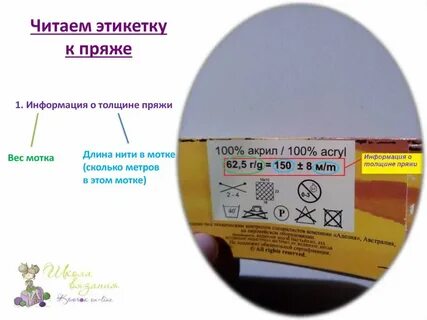 Длина мотка ниток