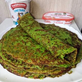 Блины зеленые фото - Тоши Суши