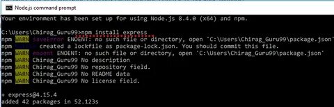 Node command