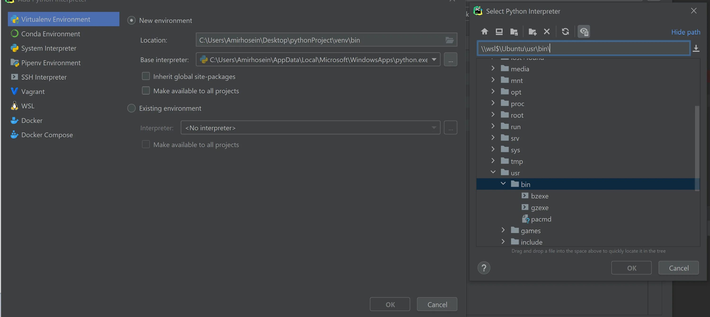 Python interpreter для PYCHARM. Виртуальное окружение PYCHARM. WSL PYCHARM. Виртуальное окружение в PYCHARM терминал. Pycharm terminal