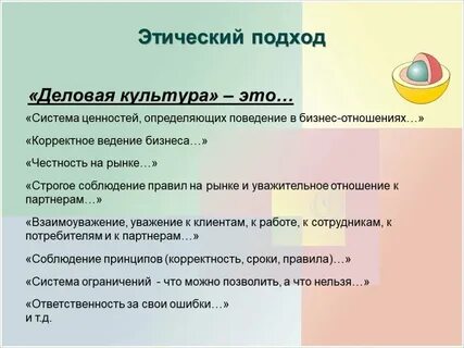 Этика и культура человека