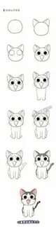 Картинки несложных котиков