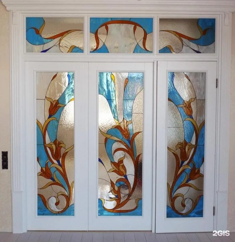 Витраж, двери Stained glass door, Door glass design, Stained glass designs