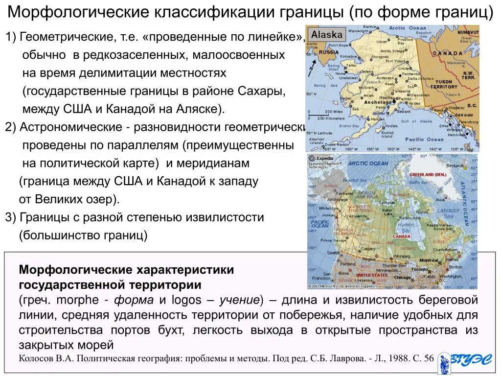 Астрономические государственные границы. Классификация государственных границ. Морфология государственной территории. Границы государственной территории.