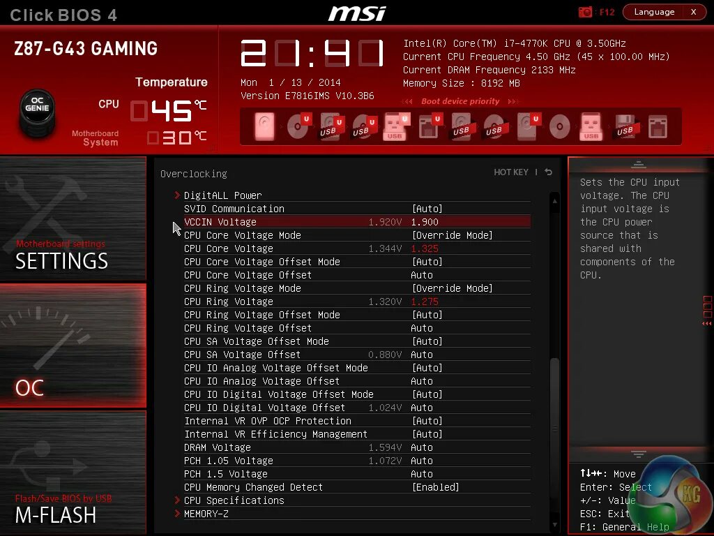 Биос msi click. MSI click BIOS 1. MSI z87-g43 BIOS. CPU Core Voltage MSI. Z87-g43 BIOS SMD.