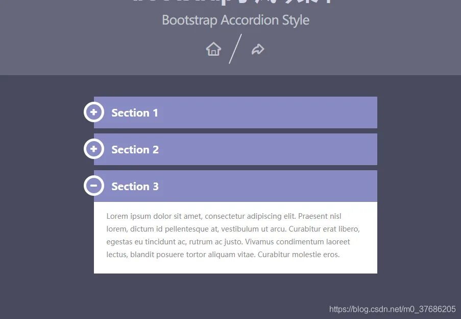 Bootstrap accordion