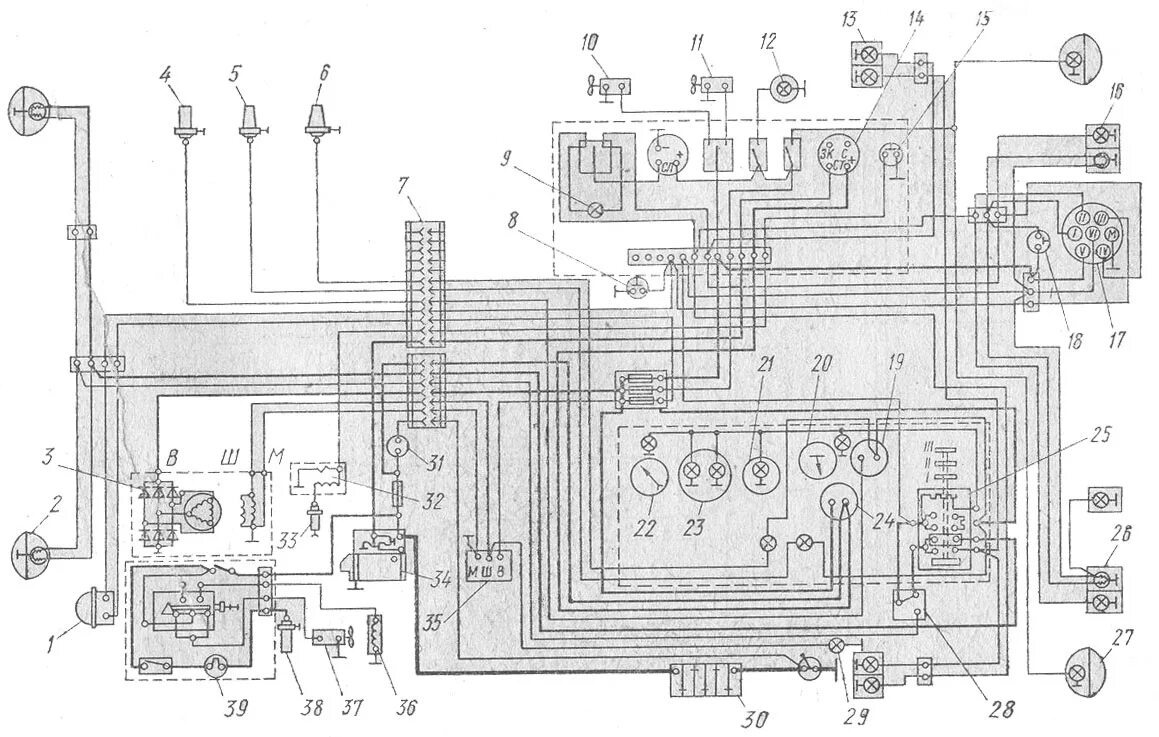 Схема т 40. Электрическая схема трактора т-40ам с стартером. Схема электропроводки трактора т 150 к. Схема электрооборудования т25. Схема электрооборудования тракторов т 150 к.
