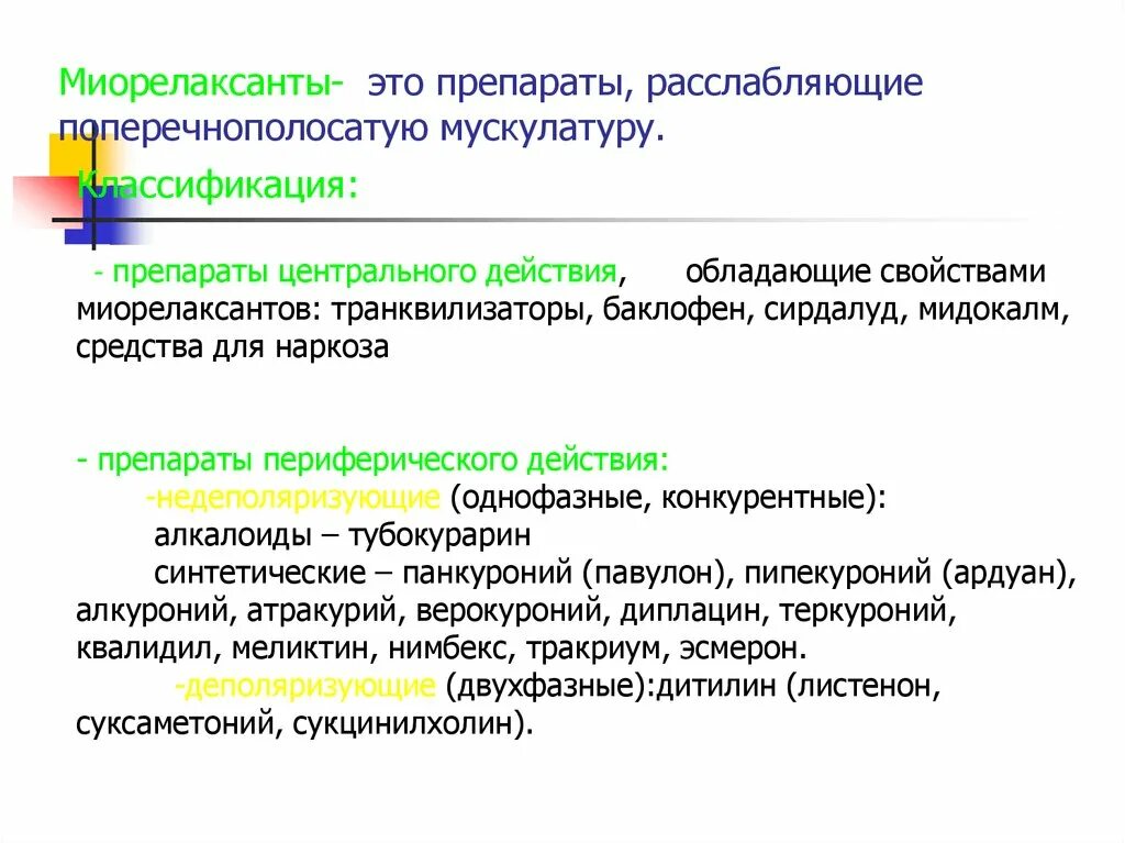Периферические миорелаксанты классификация. Препараты для миорелаксации. Препараты группы миорелаксантов. Миорелаксанты центрального действия. Миорелаксанты названия