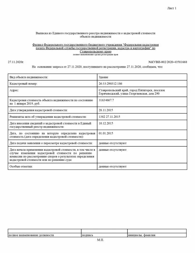 Справка о кадастровой стоимости. Электронная выписка из ЕГРН. Единый государственный реестр недвижимости. Выписка о кадастровой стоимости объекта недвижимости образец.