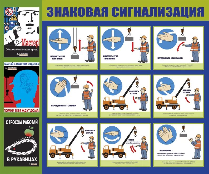 Знаковая сигнализация для мостового крана. Знаковые сигналы стропальщика. Знаковая сигнализация для стропальщика. Знаковая сигнализация для стропальщика мостового крана.