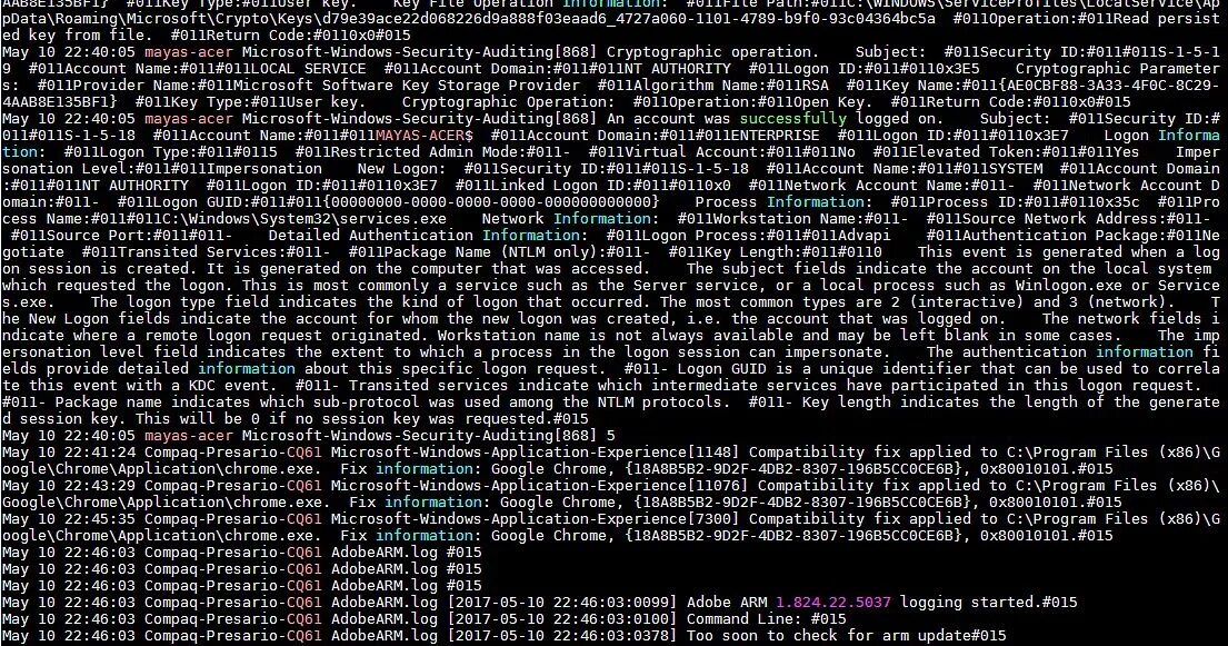 C log system