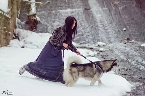 Прогулка с хаски