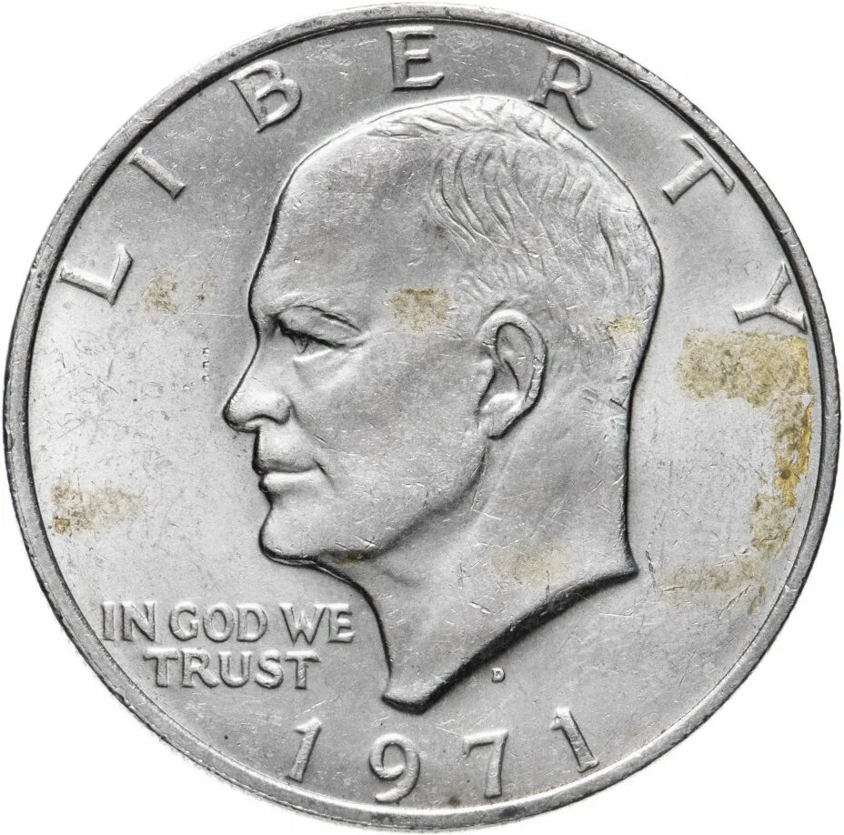 1 Доллар монета. 1 Доллар 1974 Эйзенхауэр. 1 Доллар 1972 Эйзенхауэр серебро. Однодолларовая монета США.