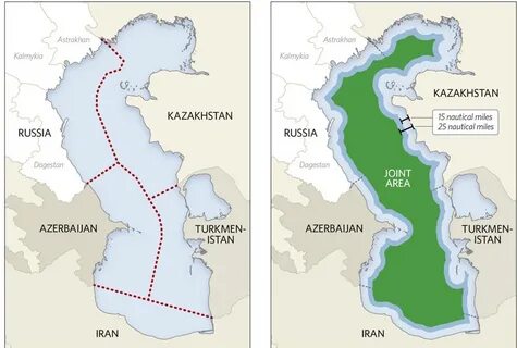 Границы государств на каспийском море