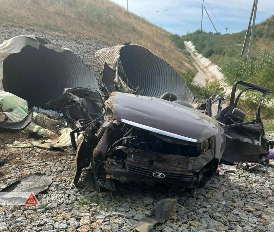 ДТП на Волгоградской трассе. Автомобильная катастрофа.