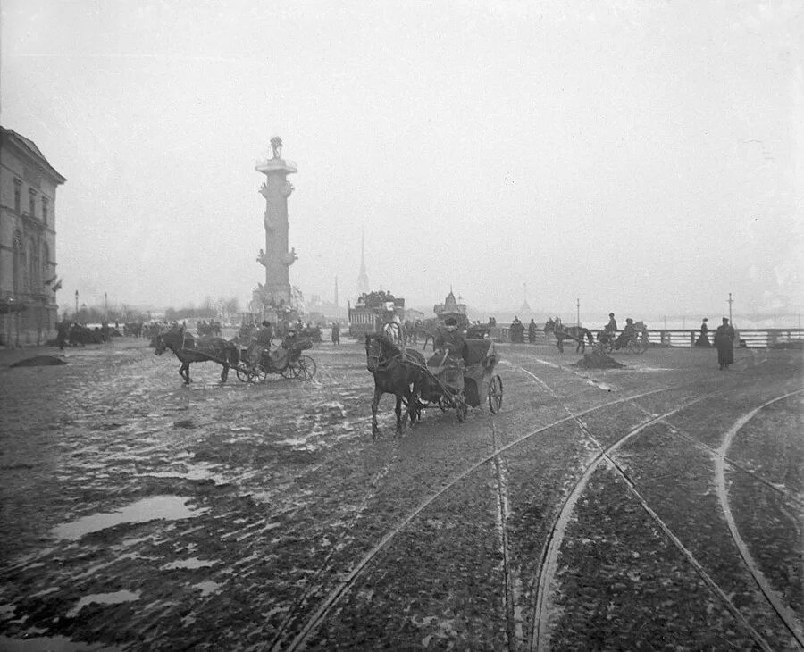 Старый васильевский остров. Санкт-Петербург 1904. Проспект Васильевского острова 19 век. Ленинград Васильевский остров. Петербург 1904 год фото.