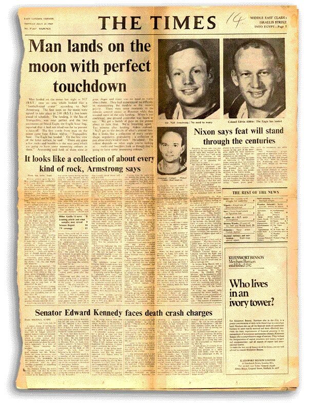 Man lands on the moon. Английская газета. Первый человек на Луне газета. Иностранные газеты. Американские газеты о полётах на луну.