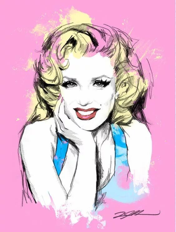 Рисунок дива. Голливудская дива рисунок.