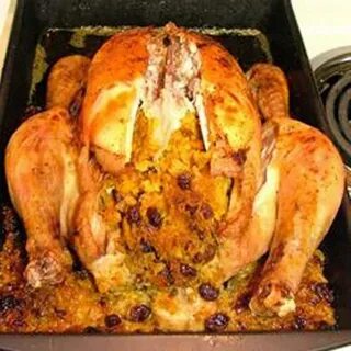 Запекание курицы с рисом в духовке