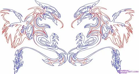 Как нарисовать дракона из цифр