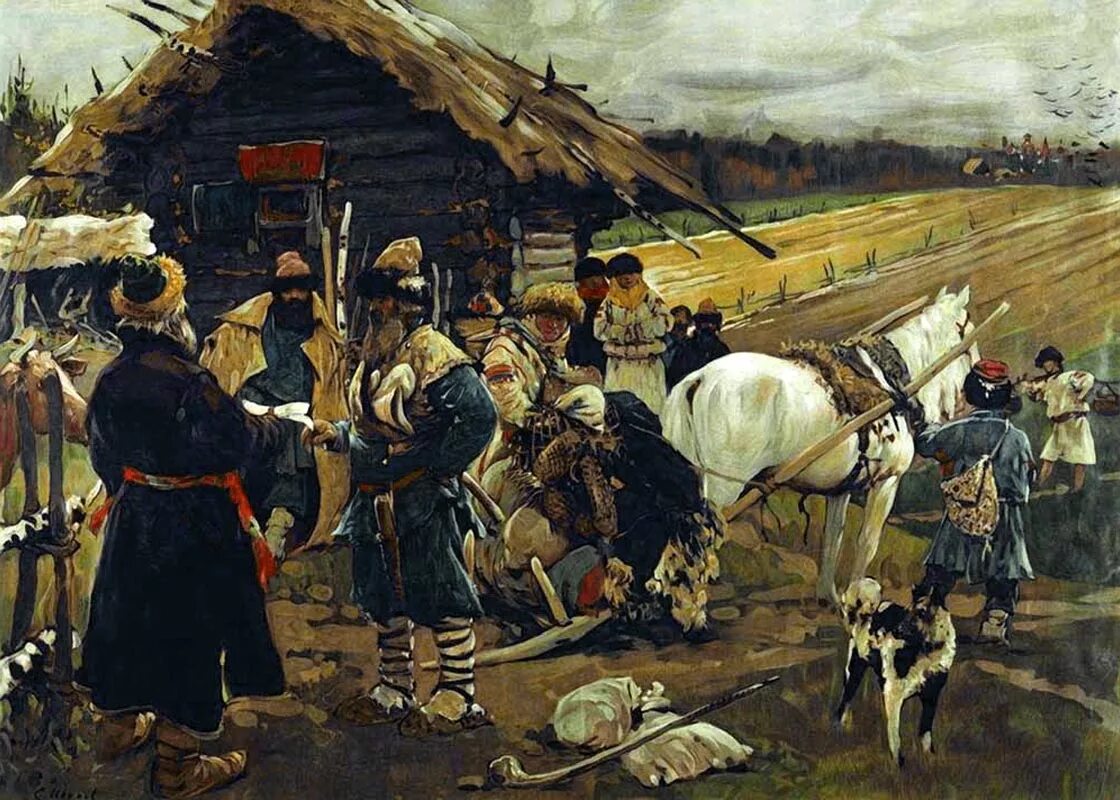 Юрьев день художник Иванов. Картина Иванова Юрьев день.