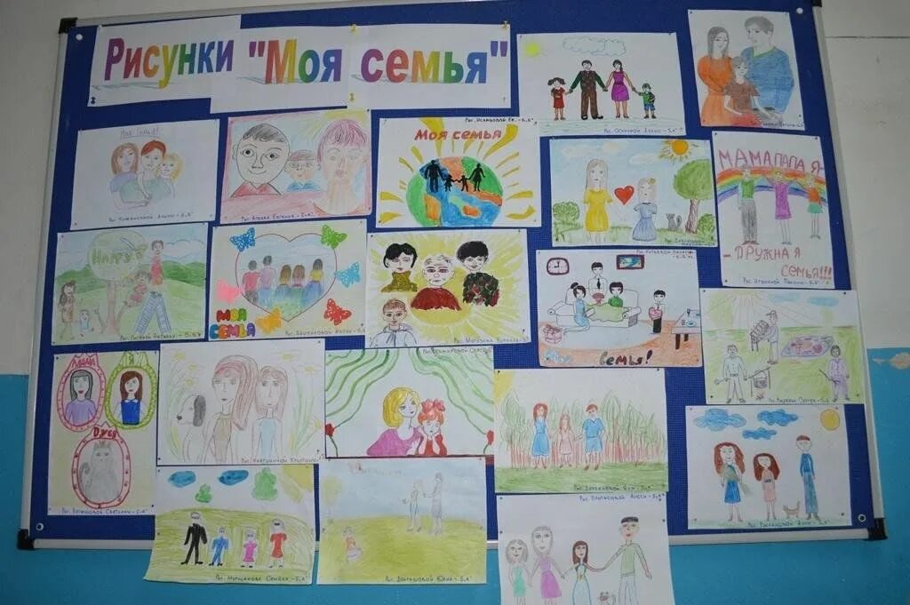 Выставка рисунков моя семья в детском саду. Выставка моя семья в детском. Выставка рисунков моя семья в детском саду. Выставка детских рисунков. Выставка рисунков в детском саду на тему моя семья.