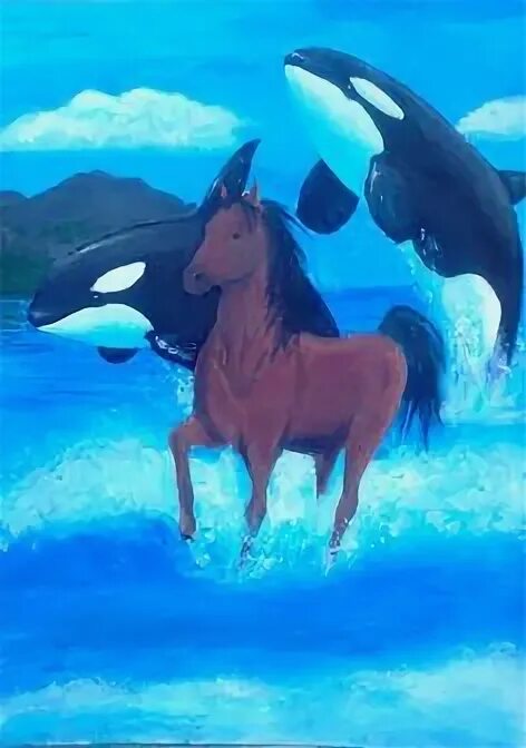 Лошади и дельфины. Лошадь и Дельфин. Луна дельфины. Красиво ЕИЗОБРАЖЕНИЕ Дельфин и лошади.