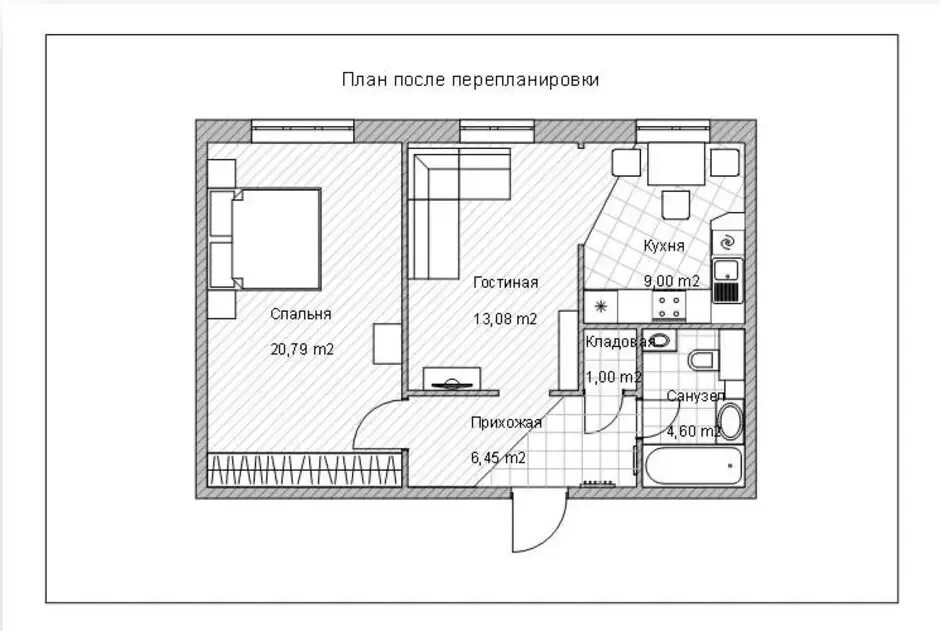 Графический план квартиры