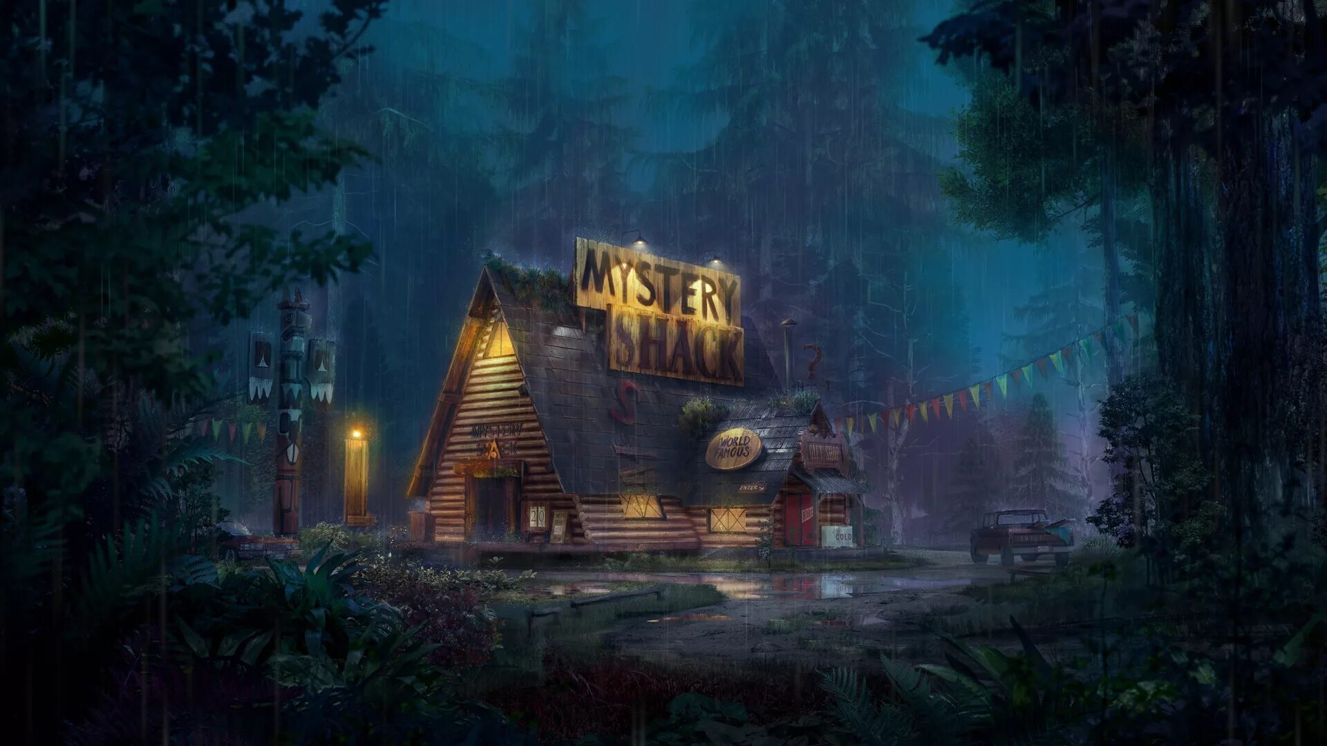 Гравити Фолз Хижина. Гравити Фолз Mystery Shack. Гравити Фолз фон Хижина чудес. Klamath Falls Хижина чудес. Гравити фолз секреты леса