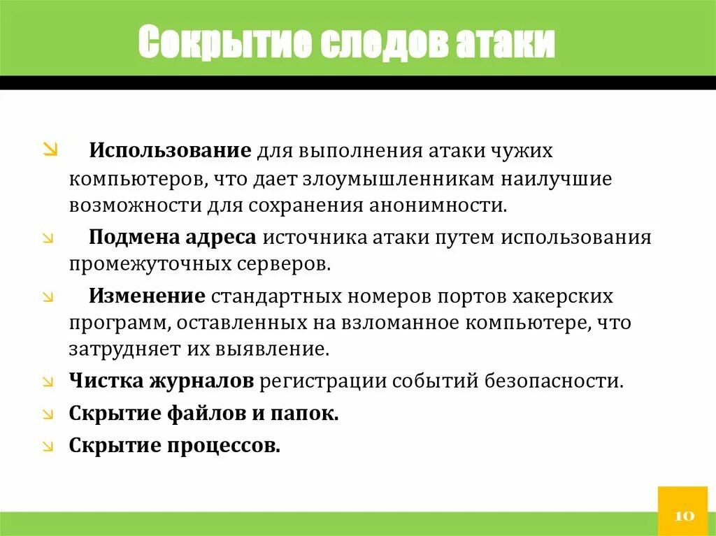 Факт сокрытия информации
