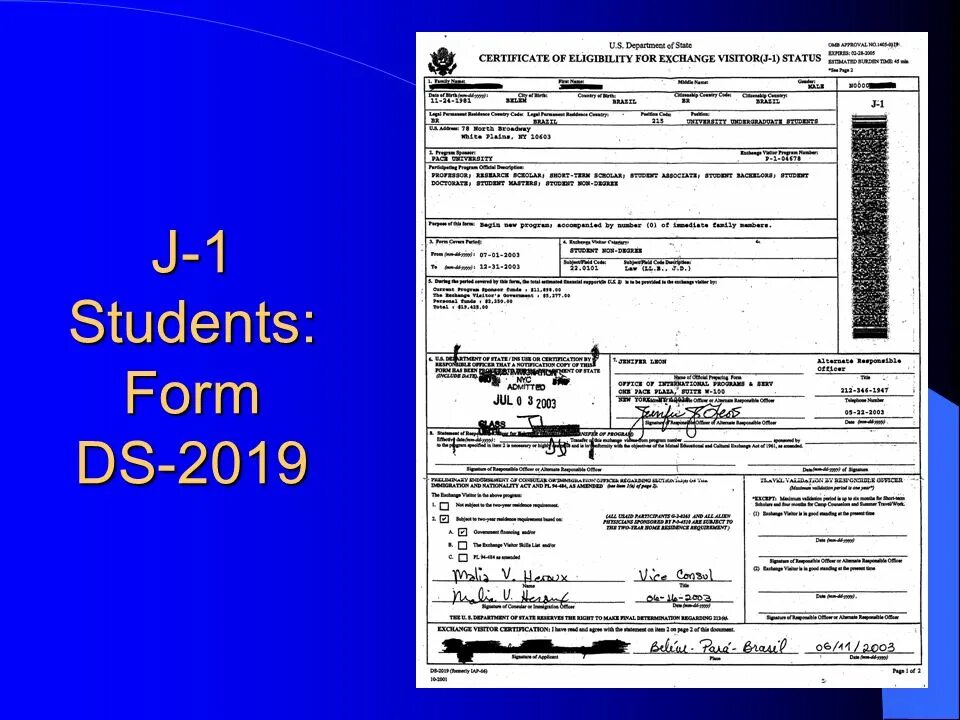 Форма DS-2019. Форма DS-2019 образец. DS 2019 form. DS 2019 example.