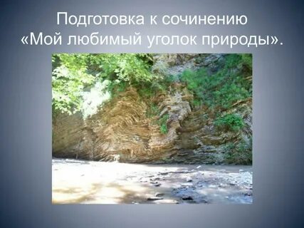 Описание любимого уголка природы