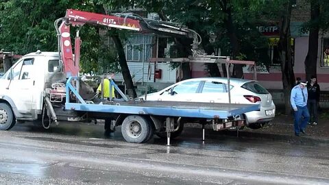 Работа на эвакуаторе