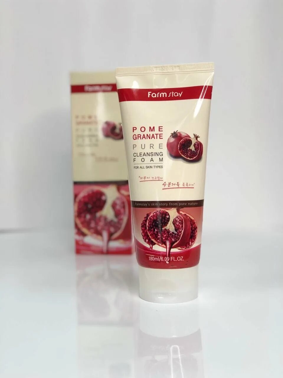 Farmstay cleansing foam. Farm stay пенка для умывания с гранатом Pomegranate Pure Cleansing Foam. Farmstay Pomegranate Pure Cleansing Foam 180 мл. Farmstay пенка для умывания Pomegranate Pure Cleansing Foam, 180 ml. Farmstay пенка очищающая с экстрактом граната, Корея.