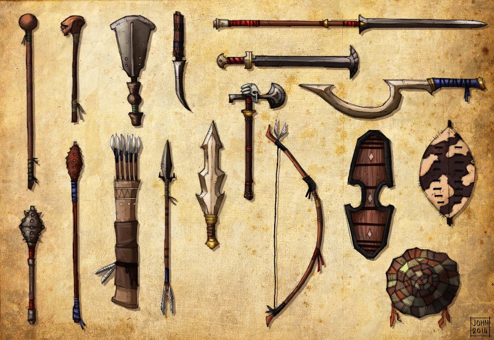 Get weapons