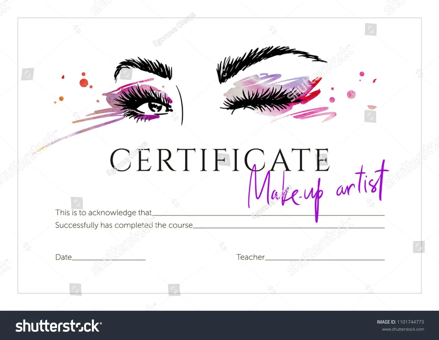 Make certificate. Make up Certificate. Сертификат make up. Сертификат по наращиванию ресниц пустой. Сертификат шаблон.