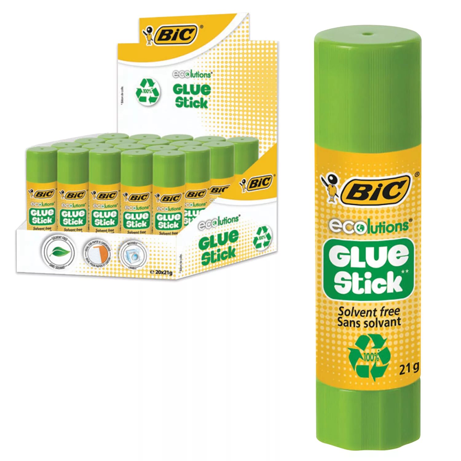 Клей карандаш 21г. Клей-карандаш &quot;glue-eco&quot;, 20 г. клей карандаш glue stick. bic ecolutions клей-карандаш 21 г. в 3-х комплектациях.. клеевой карандаш bic.