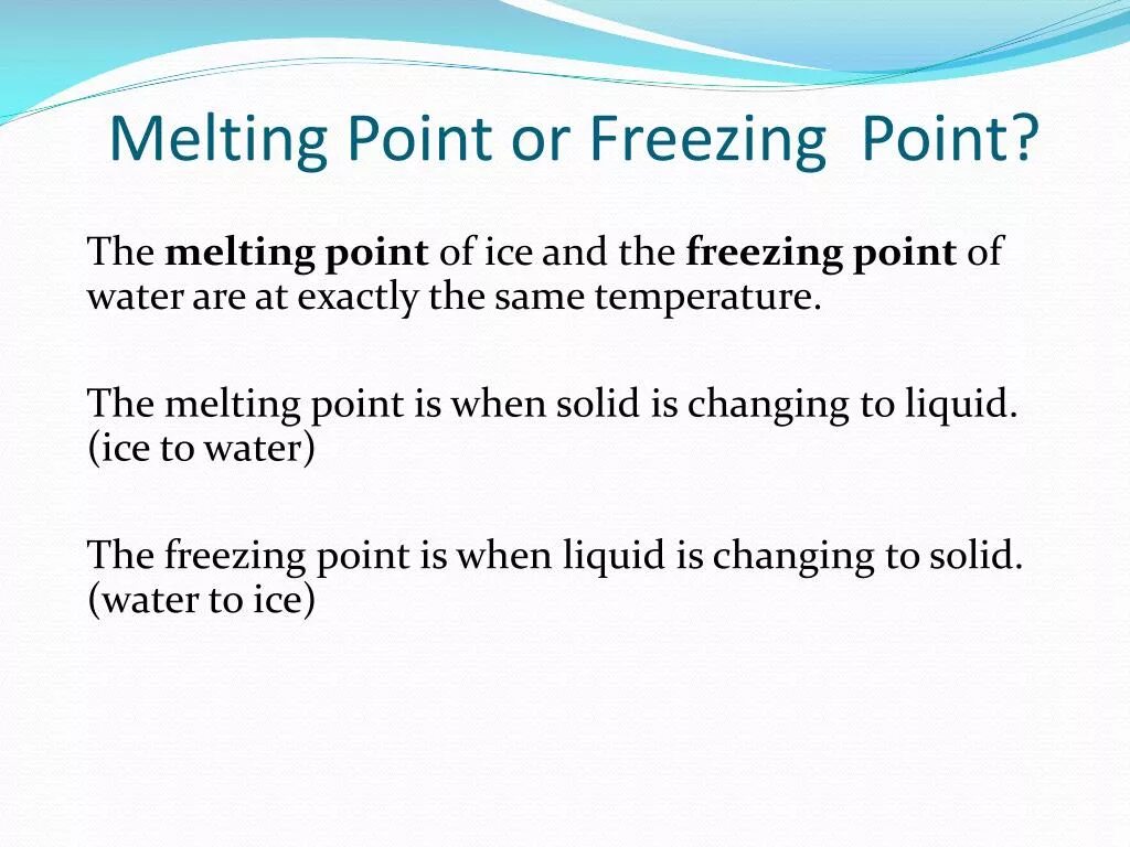Melting point. Melting and freezing in physics. melting freezing. сокращение melting point.