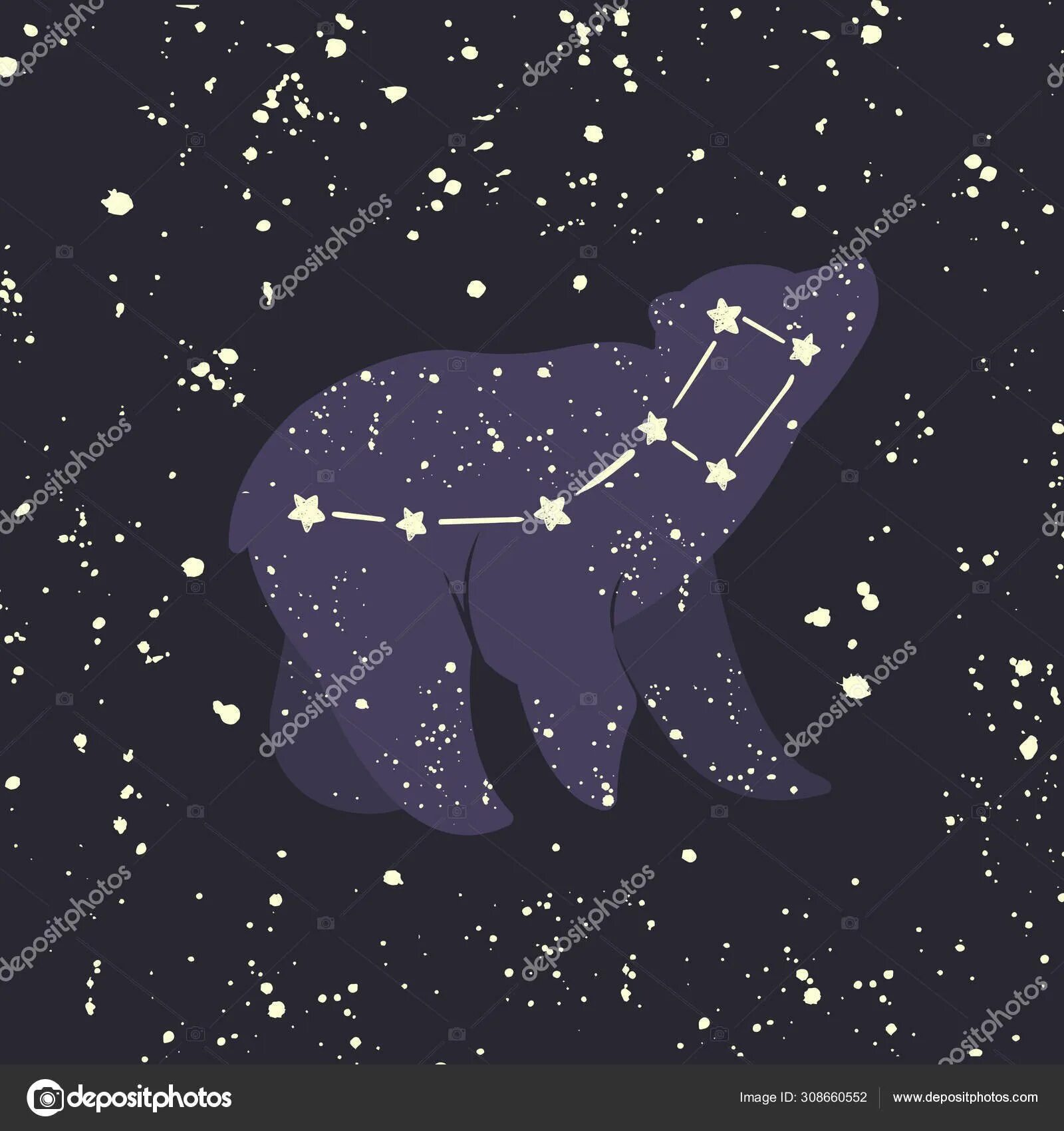 Небольшие созвездия. Ursa Minor Созвездие. Большая Медведица Созвездие. Созвездие большая Медведица и малая Медведица. Созвездие малой медведицы.