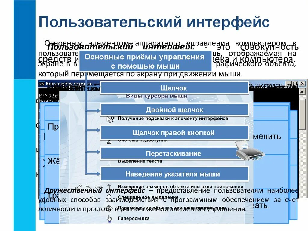 Главные элементы программы