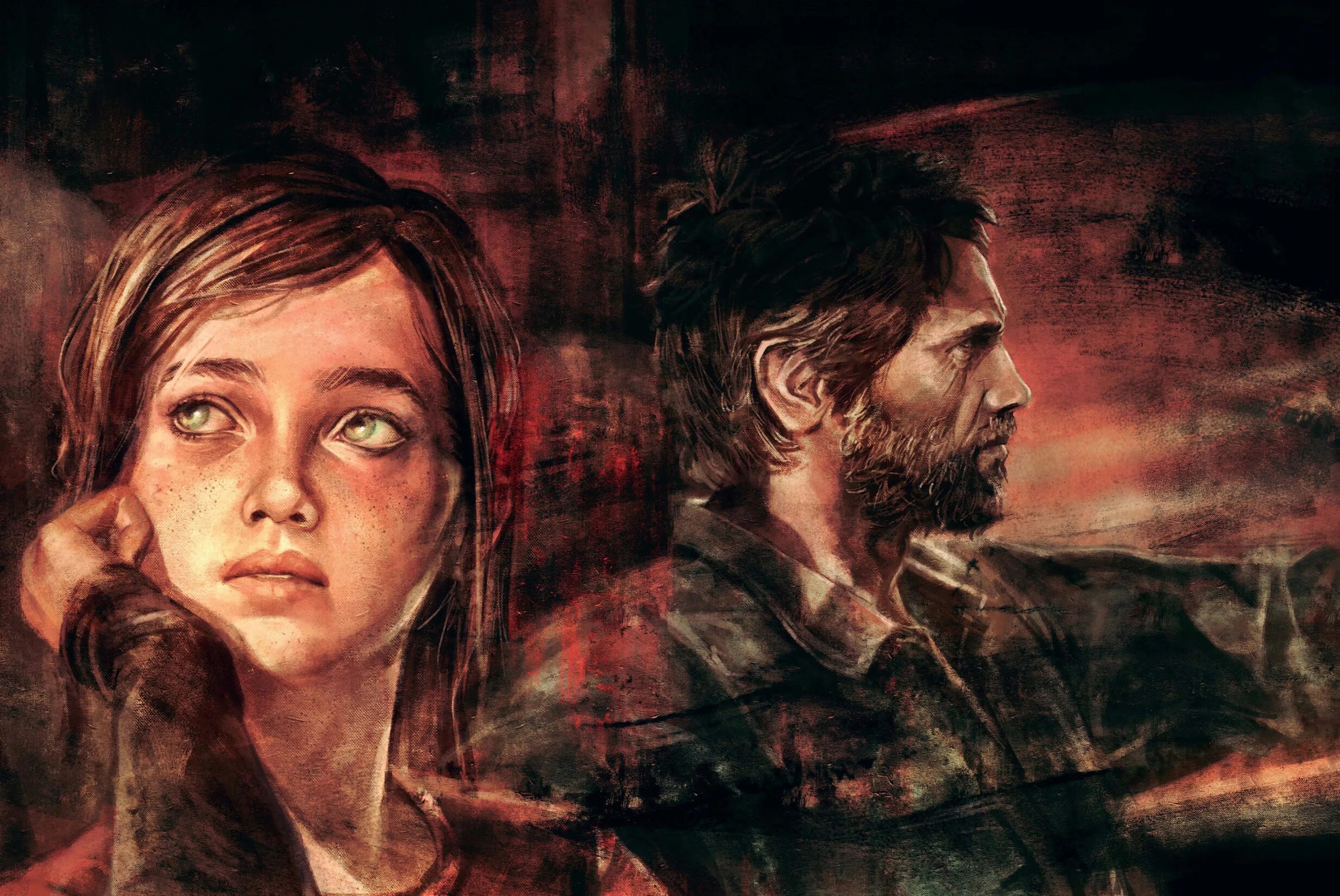 Элли из игры одни из нас. Джоэл the last of us арт.