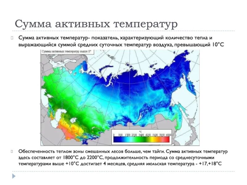 Сумма суточных температур