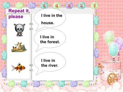 I live in the house