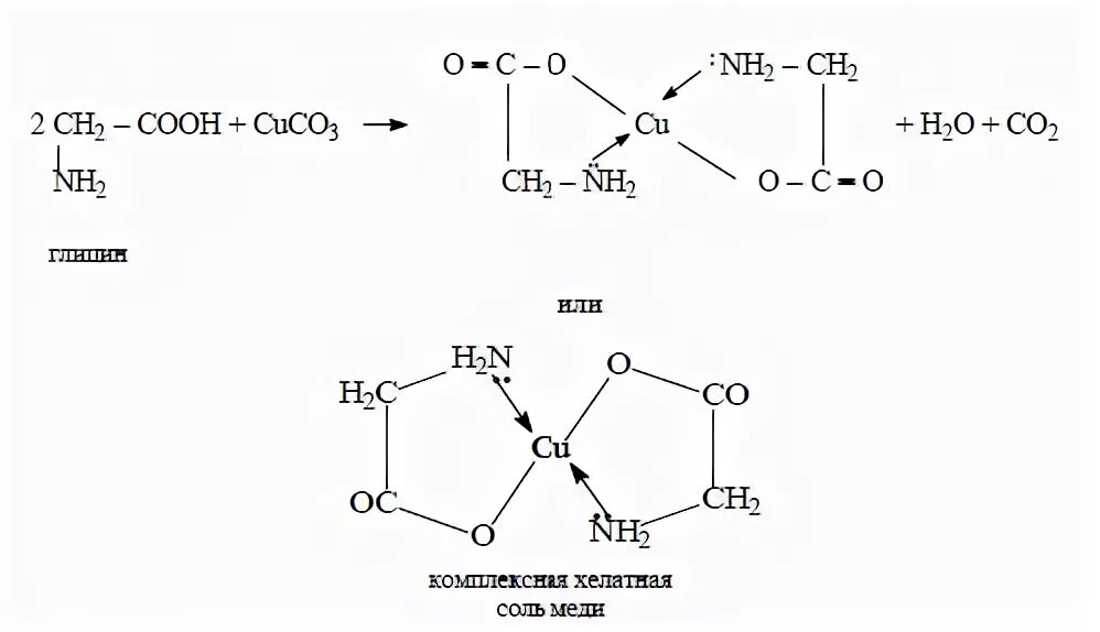 Глицин и гидроксид натрия реакция