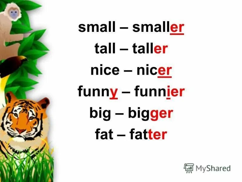 Small smaller funny funnier nice nicer. подчеркни правильное прилагательное elephants. Monkeys are clever than hippos. Small smaller funny funnier nice nicer. сравнительная степень прилагательных в английском.