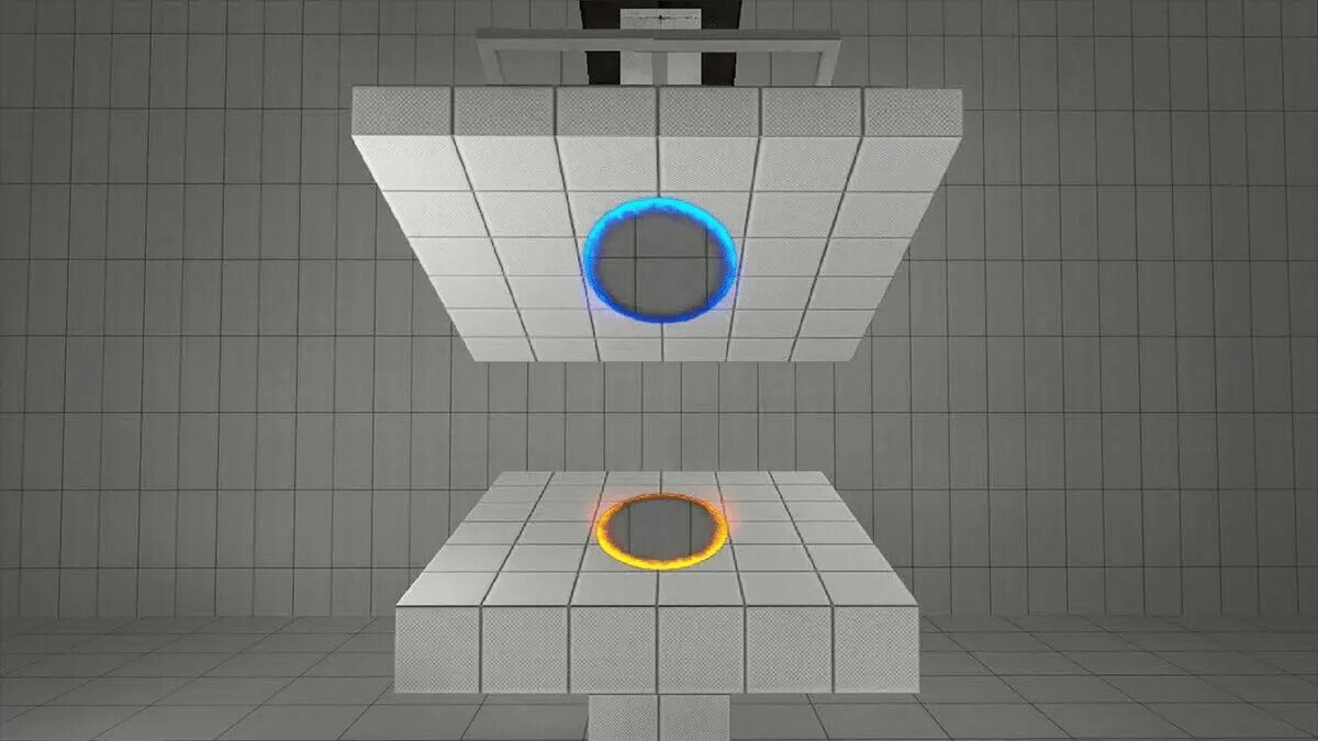 Portal usue. Portal 2 комната. Портал 2 порталы. Портал из Portal 2. Portal 2 комната пустая.