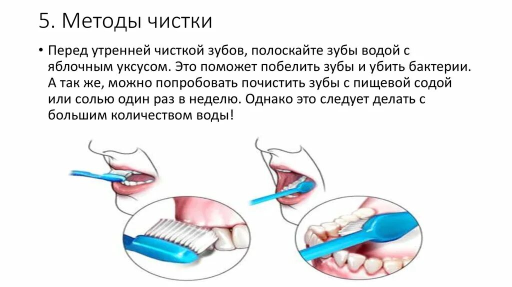 Методики чистки зубов