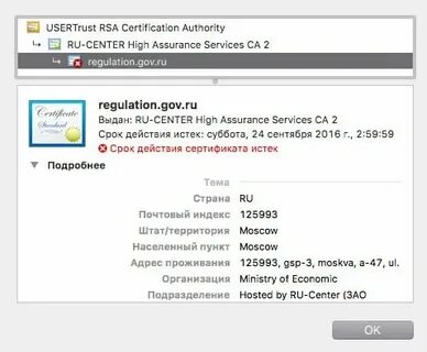 Rsa сертификат